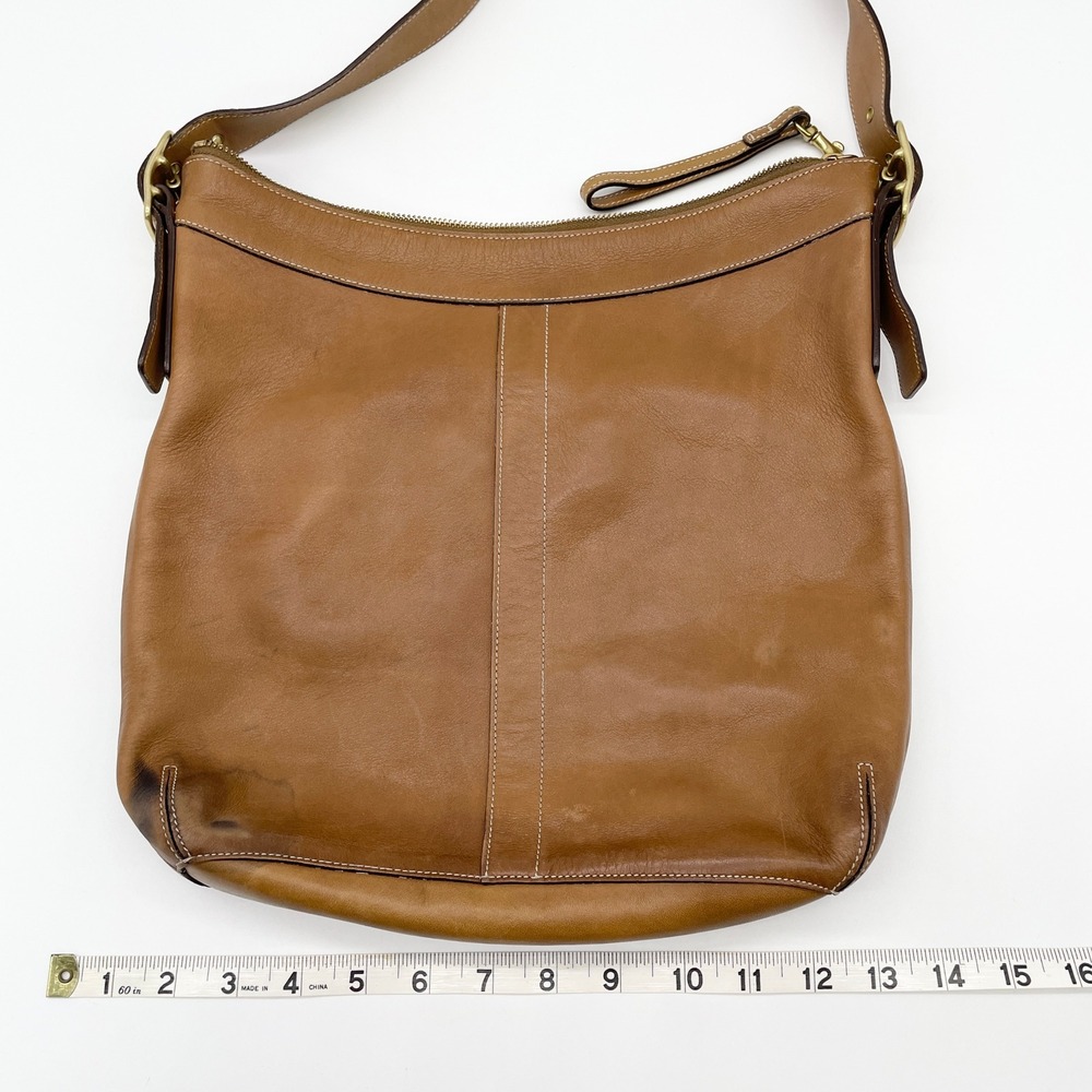 Coach Womens Legacy Leather Shoulder Bag Y2K Quiet Luxury Old Money H2S-9325 - Picture 12 of 14